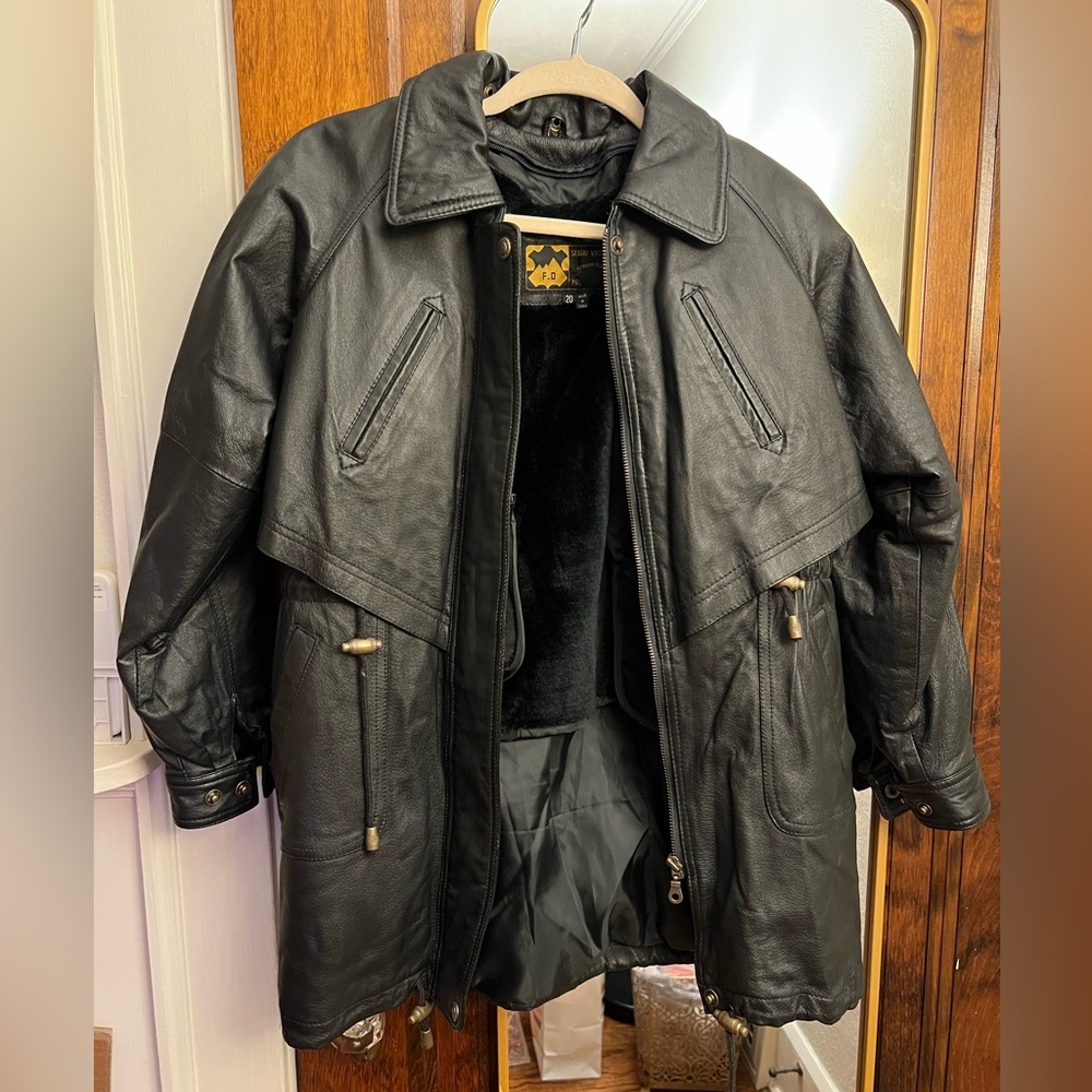 Sergio Vadducci vintage genuine leather jacket